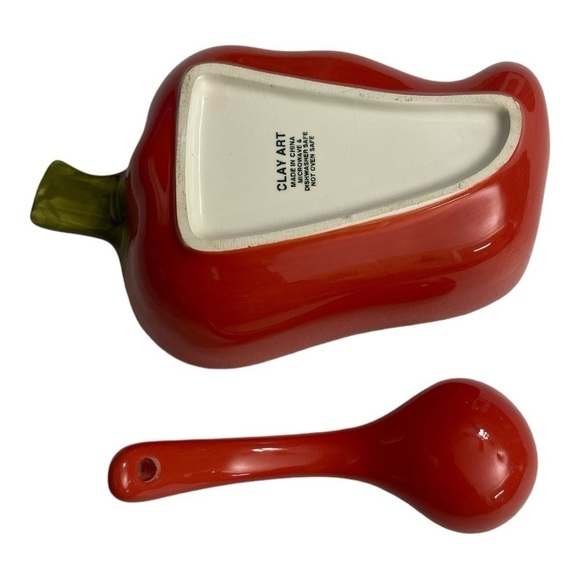 Vintage Clay Art Hand
Painted Red Chili Pepper Dip
Bowl - Picture 8 of 12